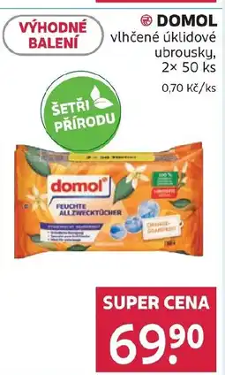 Rossmann DOMOL vlhčené úklidové ubrousky nabídka