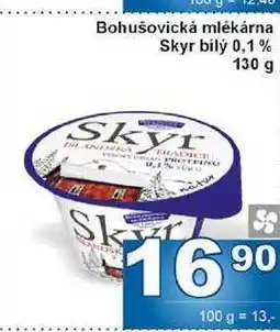Jip Bohušovická mlékárna Skyr bílý 0,1% 130 g nabídka