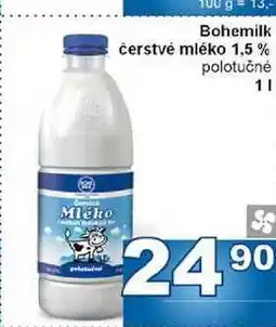 Jip Bohemilk čerstvé mléko 1,5% polotučné 1l nabídka
