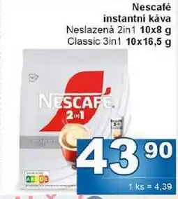 Jip Nescafé instantní káva Neslazená 2in1 10x8 g nabídka