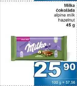 Jip Milka čokoláda 45 g nabídka