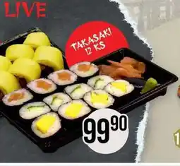 Jip Sushi Live TAKASAKI 12 ks nabídka