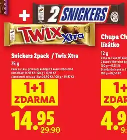 Lidl Snickers 2pack nabídka