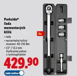 Lidl Parkside sada momentových klíčů nabídka