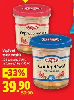 Lidl Vepřové maso ve skle nabídka