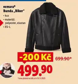 Lidl Esmara bunda biker nabídka