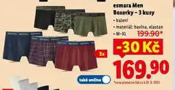 Lidl Esmara men boxerky - 3 kusy nabídka