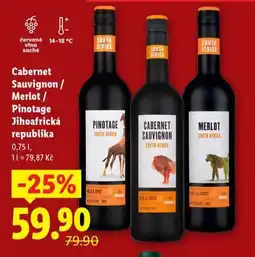Lidl Pinotage jihoafrická republica nabídka
