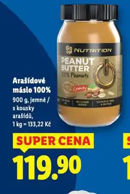 Lidl Arašídové máslo 100% nabídka