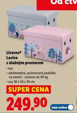 Lidl Livarno lavice s úložným prostorem nabídka