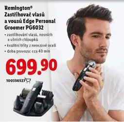 Lidl Remington zastřihovač vlasů a vousů edge personal groomer nabídka