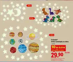 Lidl Cralando svítící samolepky na stěnu nabídka