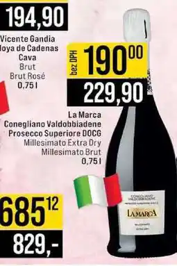 Jip La Marca Conegliano Valdobbiadene Prosecco Superiore DOCG Millesimato 0,75 l nabídka