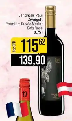 Jip Landhaus Paul Zweigelt Premium Cuvée Merlot Gols Rosé 0,75 l nabídka
