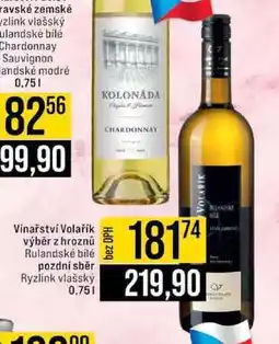 Jip Vinařství Volařík výběr z hroznů / pozdní sběr víno 0,75 l nabídka