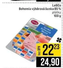 Jip Le &Co Bohemia výběrová šunka 85% plátky 100 g nabídka