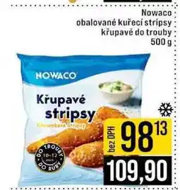 Jip Nowaco obalované kuřecí stripsy křupavé do trouby 500 g nabídka