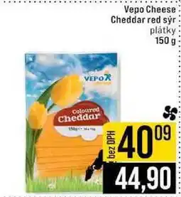 Jip Vepo Cheese Cheddar red sýr plátky 150 g nabídka