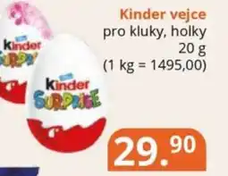 Potraviny CZ Kinder vejce pro kluky, holky nabídka