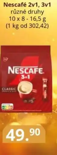 Potraviny CZ Nescafé 2v1, 3v1 nabídka