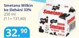 Potraviny CZ Smetana Milkin ke šlehání 33% nabídka