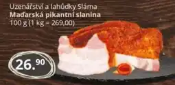 Potraviny CZ Uzenářství a lahůdky Sláma Maďarská pikantní slanina nabídka