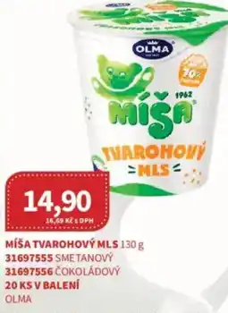 Kubík potraviny OLMA Míša tvarohový mls nabídka