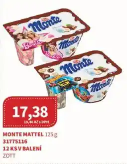 Kubík potraviny Zott Monte mattel nabídka
