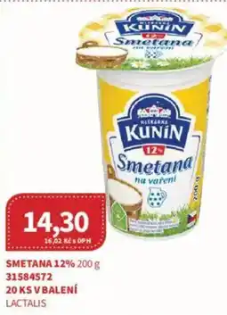 Kubík potraviny Smetana 12% nabídka