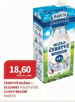 Kubík potraviny Madeta Čerstvé mléko nabídka