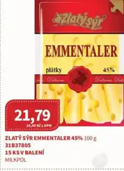 Kubík potraviny Zlatý sýr emmentaler 45% nabídka