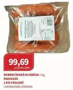 Kubík potraviny Debrecínská klobása nabídka