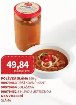 Kubík potraviny Polévka sláma nabídka