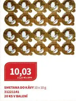 Kubík potraviny Smetana do kávy nabídka