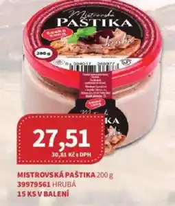 Kubík potraviny Mistrovská paštika nabídka