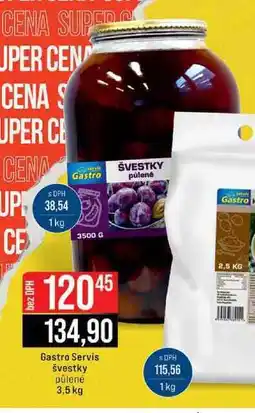 Jip Gastro Servis švestky půlené 3,5 kg nabídka