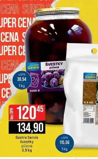 Jip Gastro Servis švestky půlené 3,5 kg nabídka
