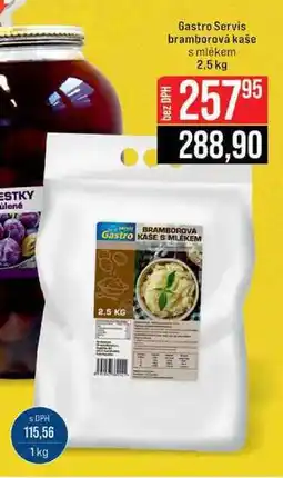 Jip Gastro Servis bramborová kaše s mlékem 2,5 kg nabídka