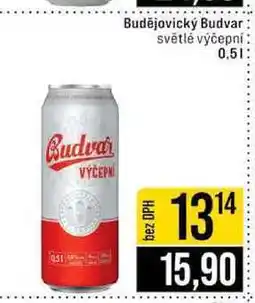 Jip Budějovický Budvar světlé výčepní plech 0,5 l nabídka