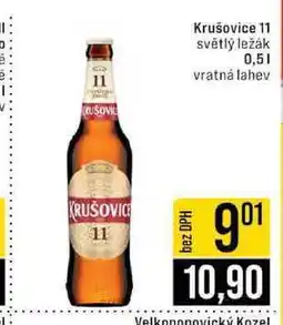 Jip Krušovice 11 světlý ležák 0,5 l nabídka