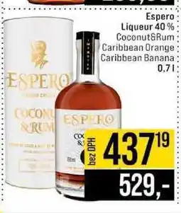 Jip Espero Liqueur 40% 0,7 l nabídka