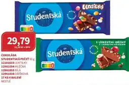 Kubík potraviny Čokoláda studentská pečeť nabídka