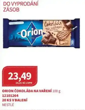 Kubík potraviny Orion čokoláda na vaření nabídka