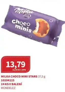 Kubík potraviny Milka choco mini stars nabídka