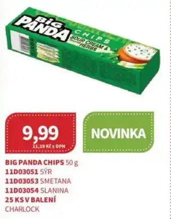 Kubík potraviny Big panda chips nabídka