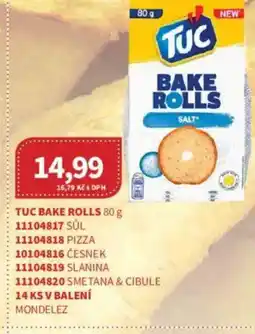 Kubík potraviny Tuc bake rolls nabídka