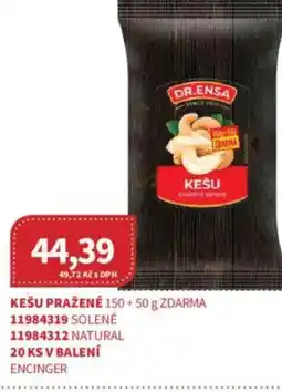 Kubík potraviny DR.ENSA Kešu pražené nabídka