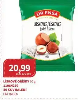 Kubík potraviny DR.ENSA Lískové oříšky nabídka
