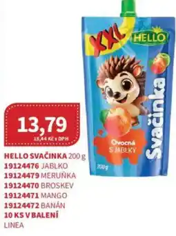 Kubík potraviny Hello svačinka nabídka