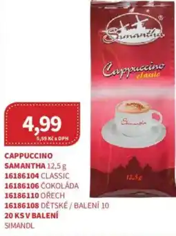 Kubík potraviny Cappuccino samantha nabídka